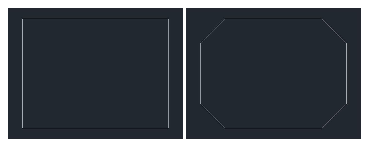 Chamfering a whole polyline