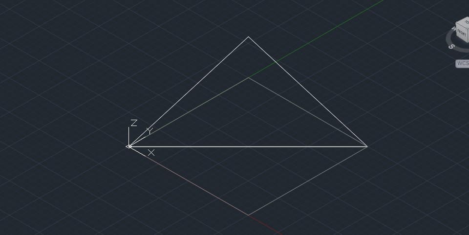 A 3D polyline and its plan