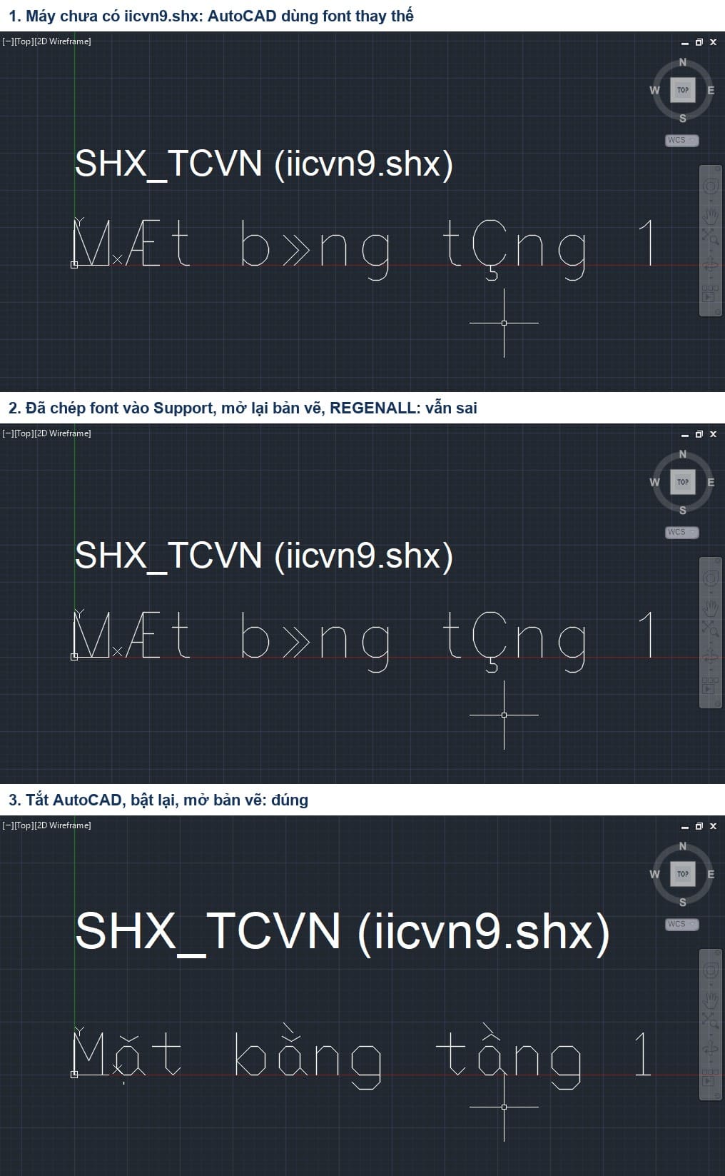 Three steps when installing an SHX font