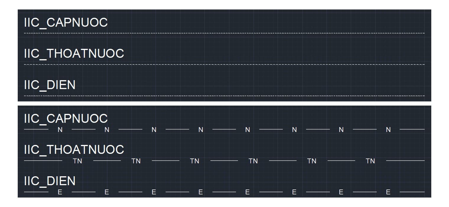 Cùng một bản vẽ, hai giá trị LTSCALE