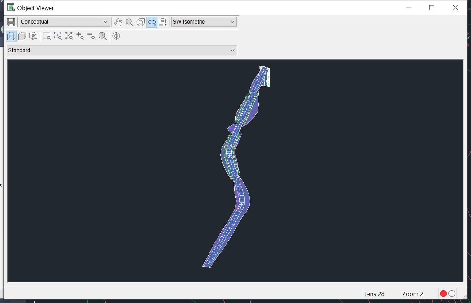 Corridor trong Object Viewer
