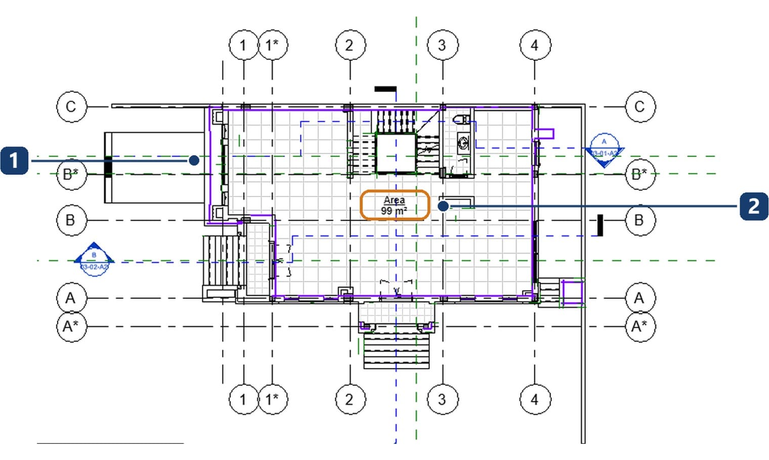 An area plan of one level