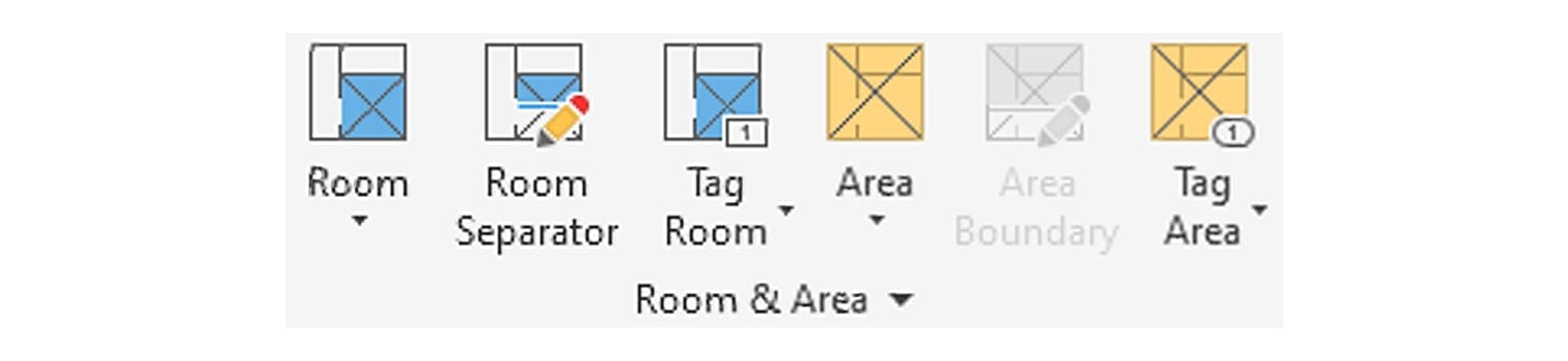The Room and Area panel