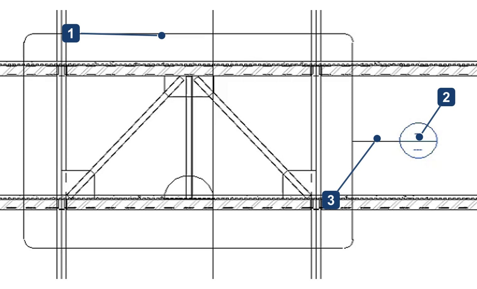 A callout placed on a section