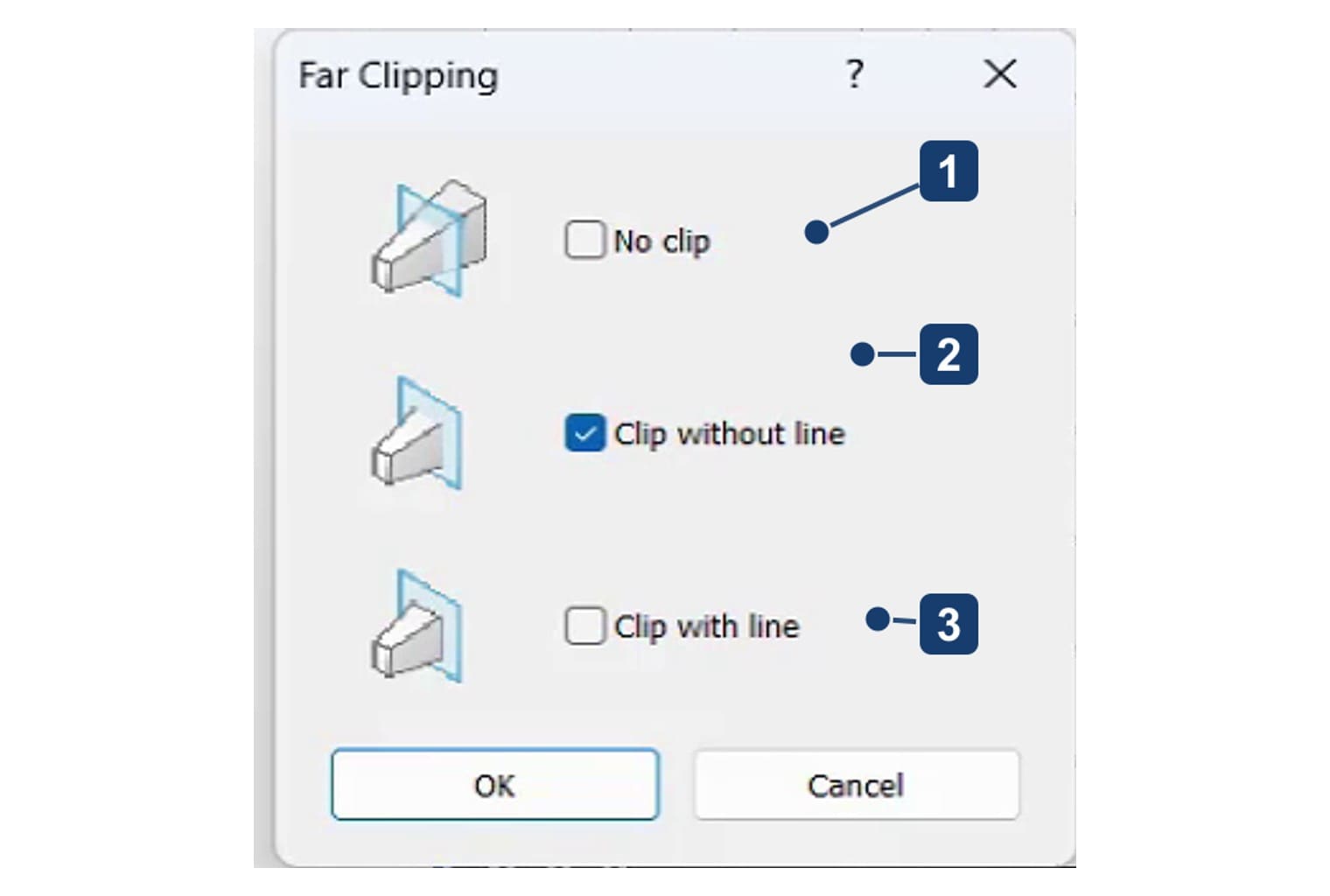 The Far Clipping dialog