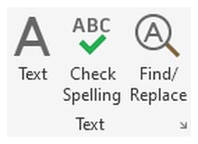 The Text panel