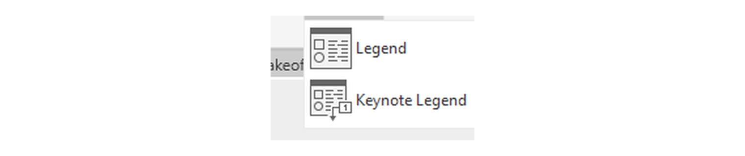The Legends button menu