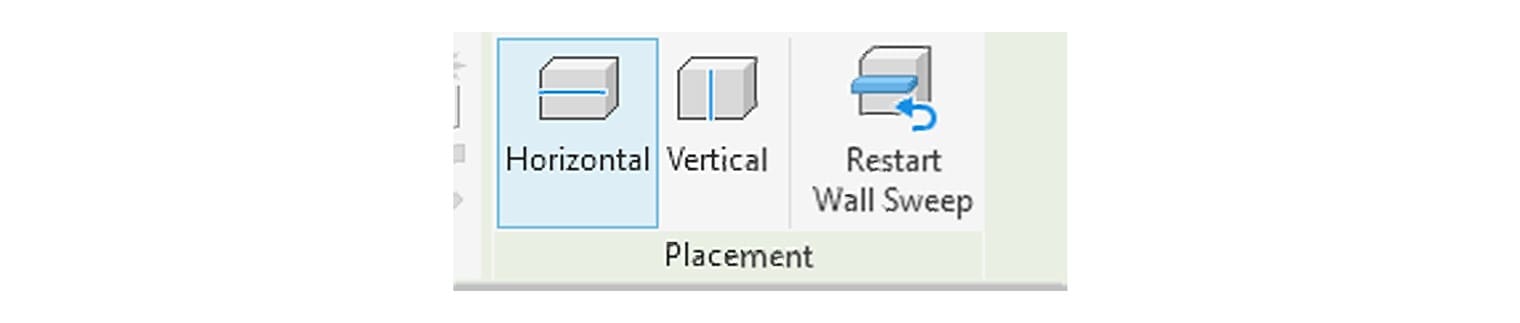 Panel Placement của lệnh Wall Sweep
