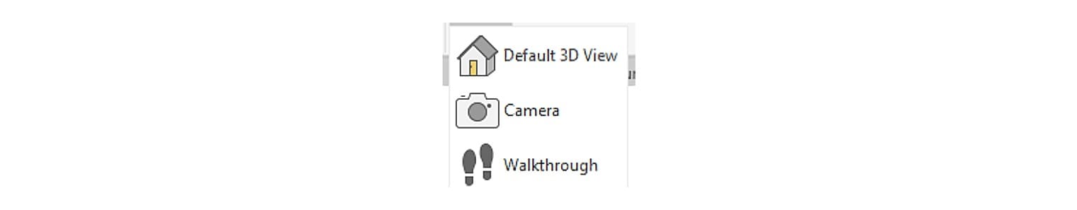 The 3D View menu
