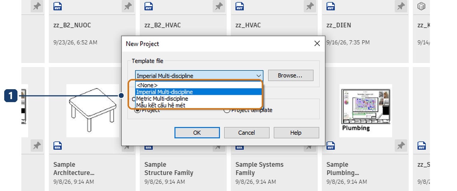 1 the template list with the newly registered structural template added