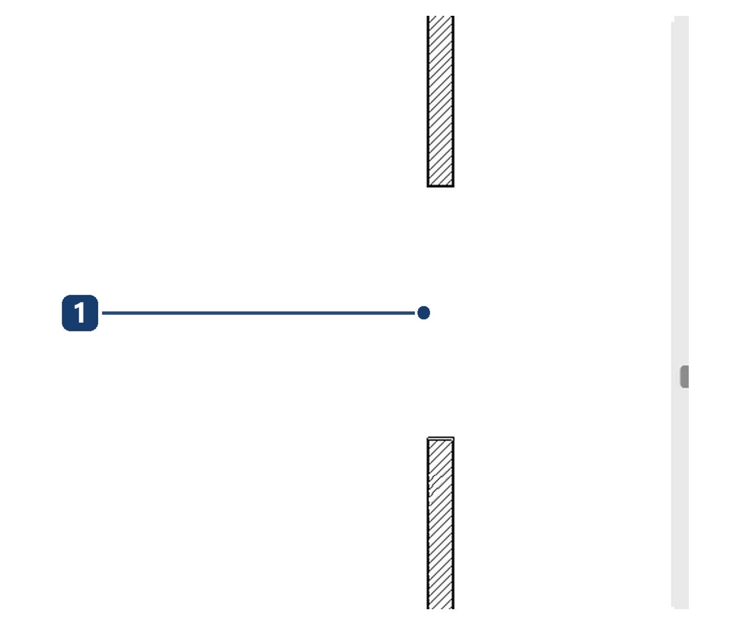 A new rectangular wall opening