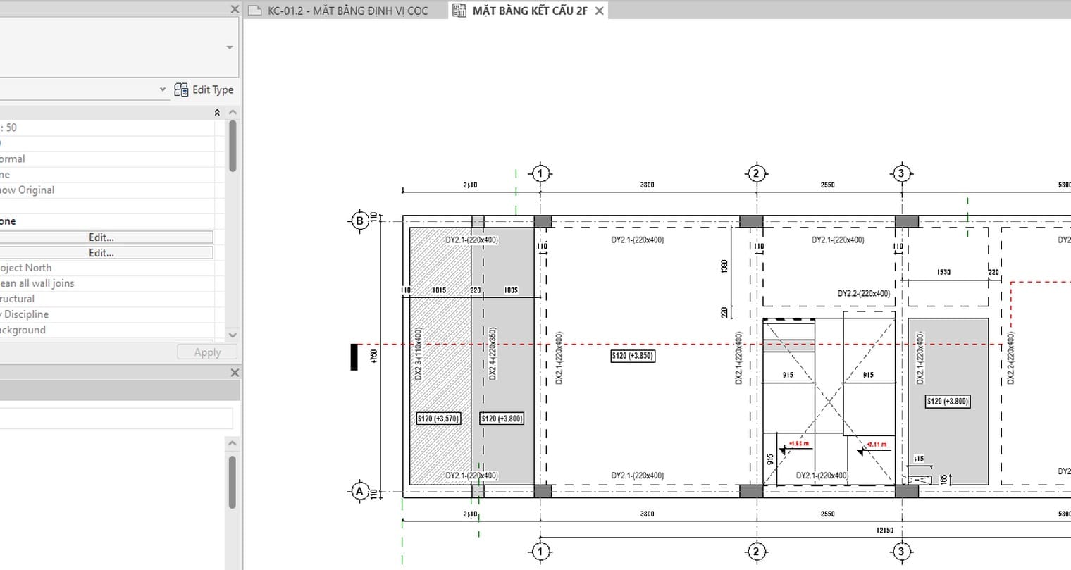 Three slab elevations inside a single storey
