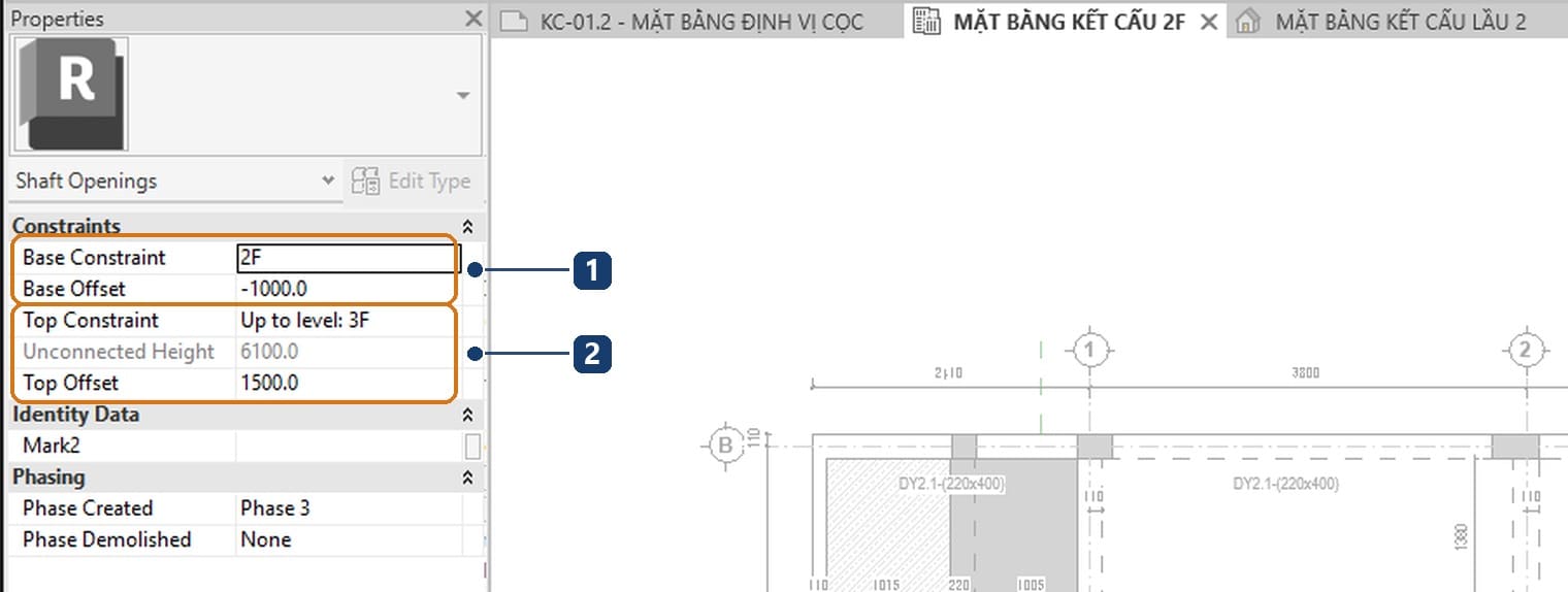 Properties of a Shaft opening