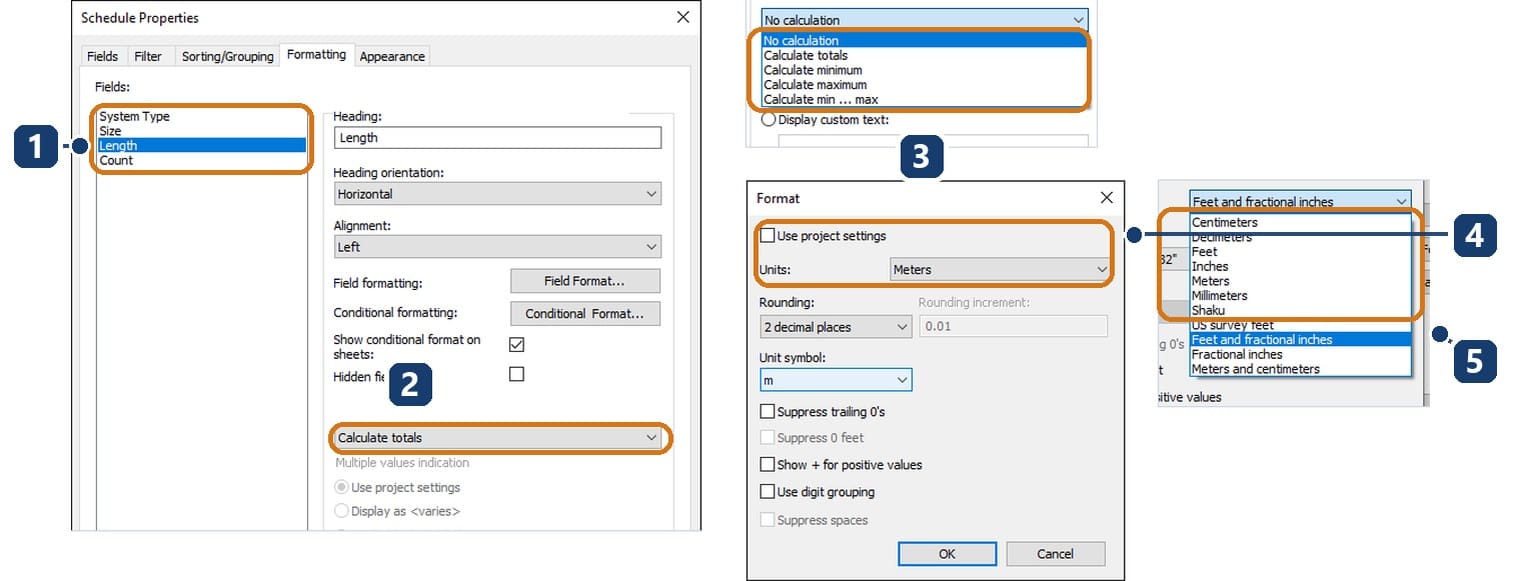 Formatting and the Field Format dialog