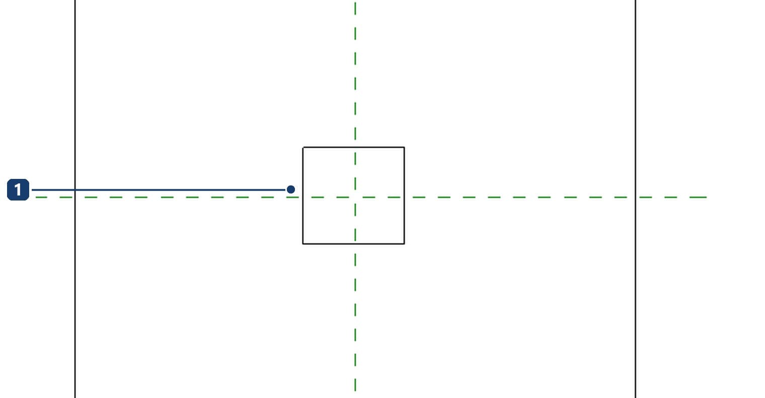 1 the rectangular solid sits at the origin, on the face of the placeholder host