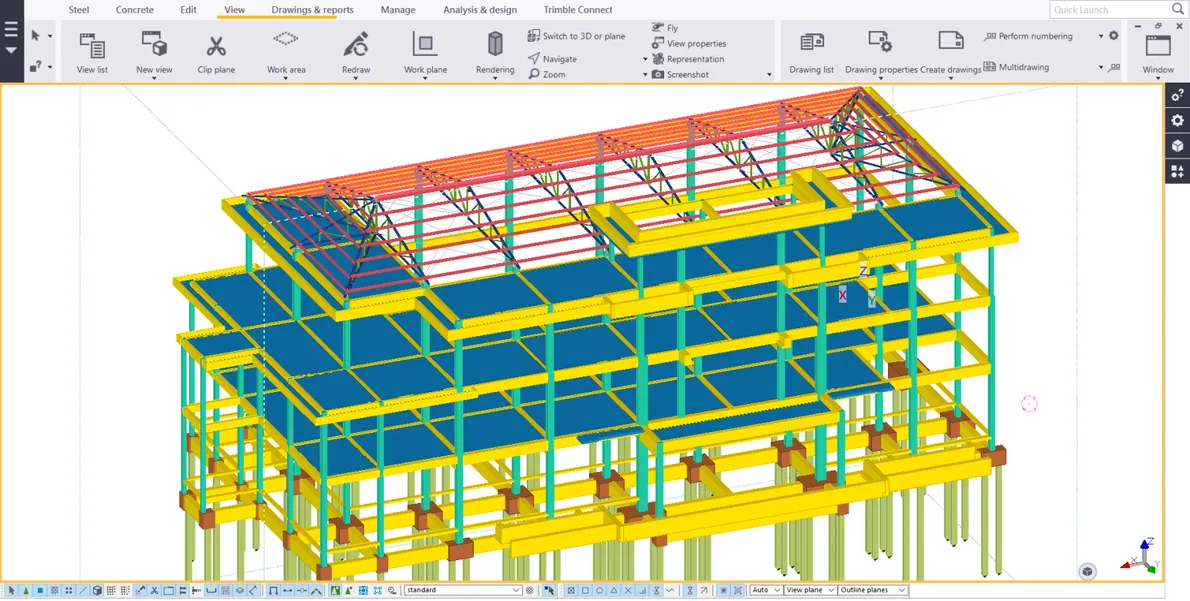 Học Tekla Structures Bê tông cốt thép