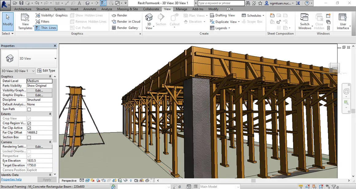học revit structure, revit architecture tại viện tin học xây dựng
