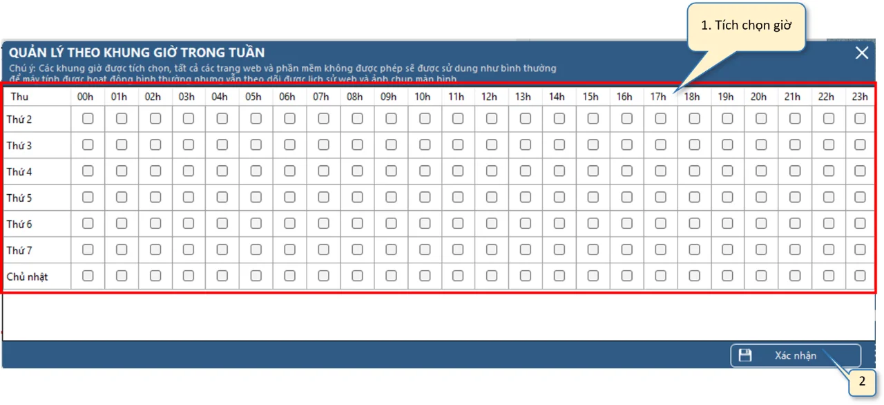Time management: selecting free-time slots in the week